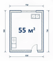 55 м² - 5.5 кВт