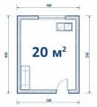 20 м² - 2 кВт
