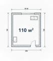 110 м² - 11 кВт