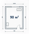 90 м² - 9 кВт