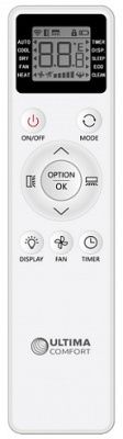 Настенный внутренний блок мульти сплит-системы ULTIMA COMFORT Eclipse Free match UC-ECM12PN