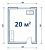 20 м² - 2 кВт
